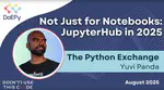 Sharing JupyterHub's vision for more flexible application deployment at the doepy talk series.